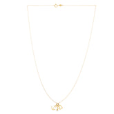 14K Gold Heart, Anchor, And Key Charm Necklace